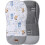 Universal Double Sided Pram Seat Liner Pushchair Buggy Graphite/Forest Friends 1