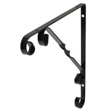 DURAline Ornamental Bracket BLK 10X10 244, metal, Black, 25 x 25 cm