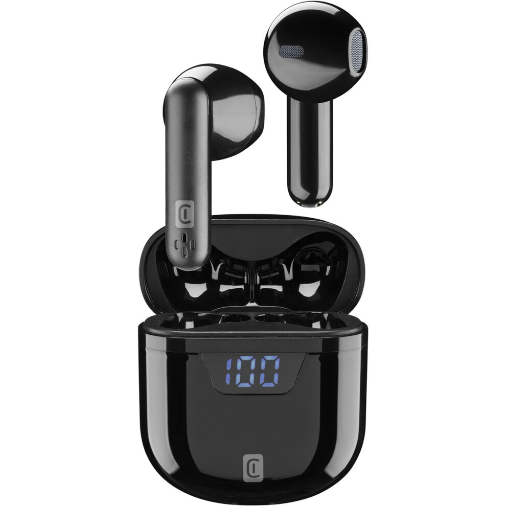 Cellularline | Seek - Universal | Bluetooth 5.0 Hifi Stereo Headphones With Charging Case ? Total Battery Life Of 15 Hours ? Charging 2 Hours ? Range 8018080424014