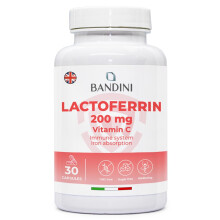 Bandini? Lactoferrin & Vitamin C | 200mg Lactoferrine + 60mg VIT C per Daily dose (1 Cap) | Improves Iron Absorption & Immune System Function | A