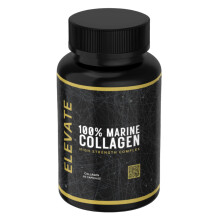 Elevate Supplements 100% Marine Collagen (Type 1), 30 Capsules | Added Hyaluronic Acid, Vitamin C & Biotin for Skin, Hair, Nail, Joint & Nervous