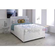 Winsor Bed Set with Quilted Othopedic Mattress and Leather Headboard (3FT - O Drawers)