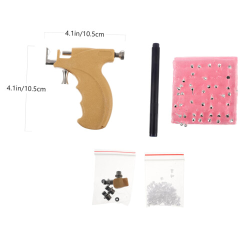 Ear Piercing Kit with Studs, Safe No Pain Tool for Beginners, Precise Positioning for Home Use 1