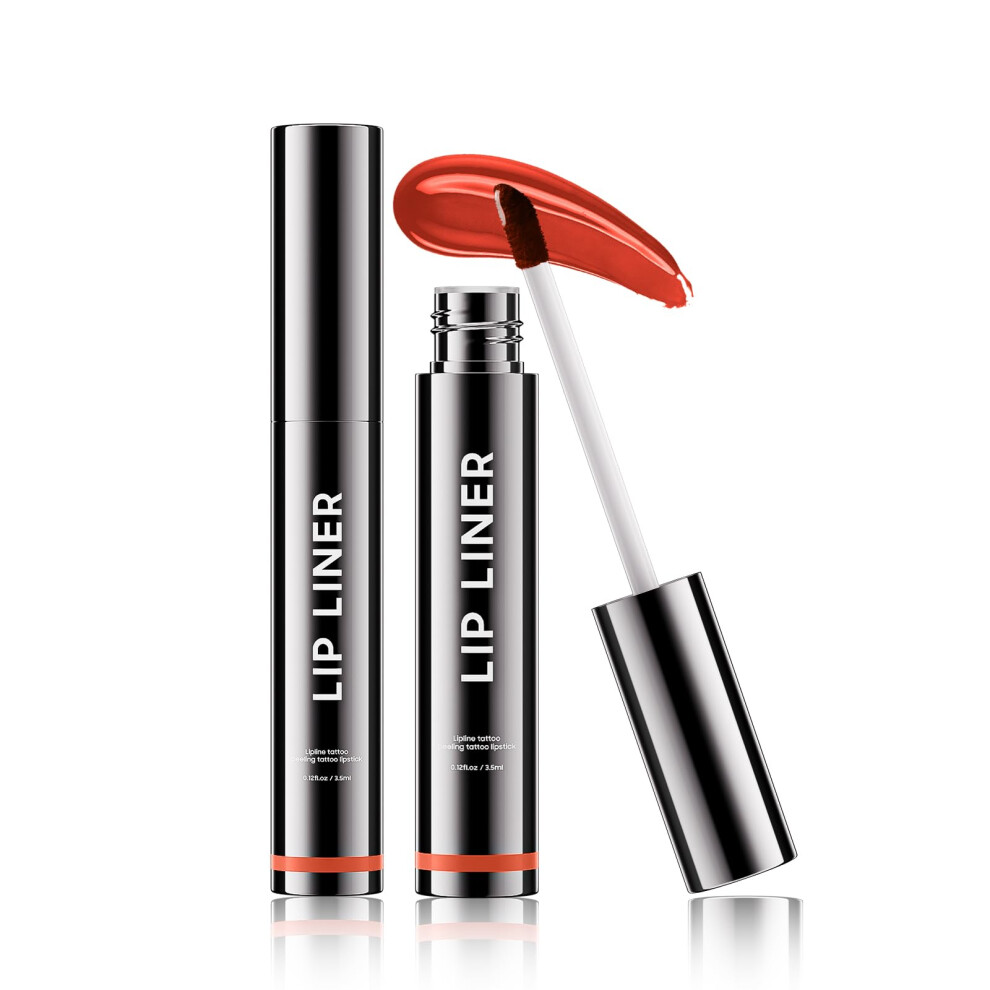 Orange Peel Off Lip Stain Waterproof Lip Liner Long Lasting Matte With Vitamin E Â #04 Coral