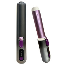 Cordless Curling Iron with USB Charging, 30s Fast Heat, Negative Ion, Travel Wireless Hair Curler