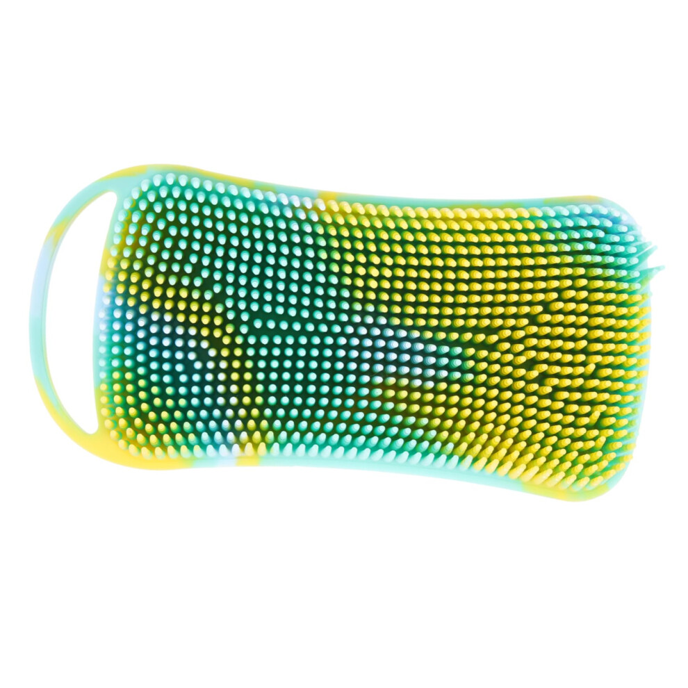 Silicone Body Scrubber Exfoliating Bath Brush with Deep Exfoliation and Gentle Scalp Massage