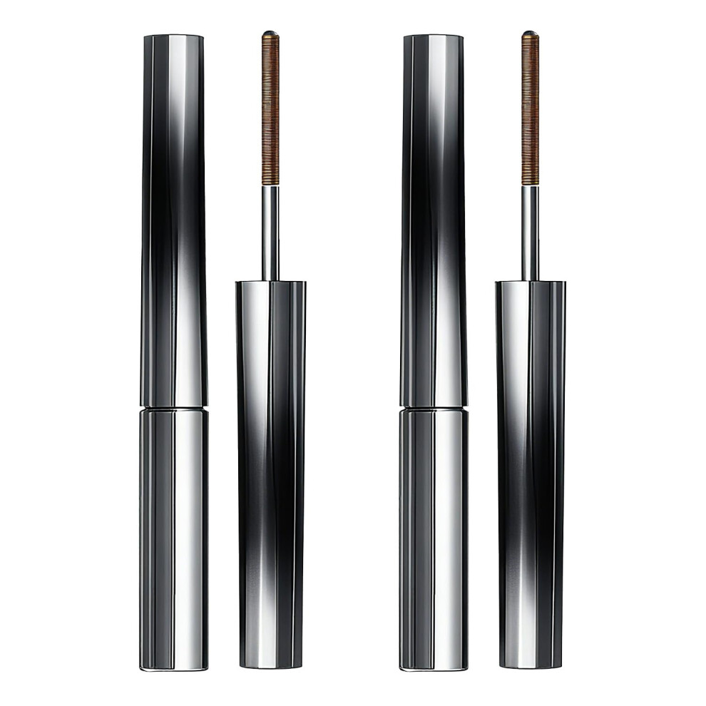 Waterproof Metal Wand Mascara Pack of 2 Brown LongLasting Smudge Curling Formula