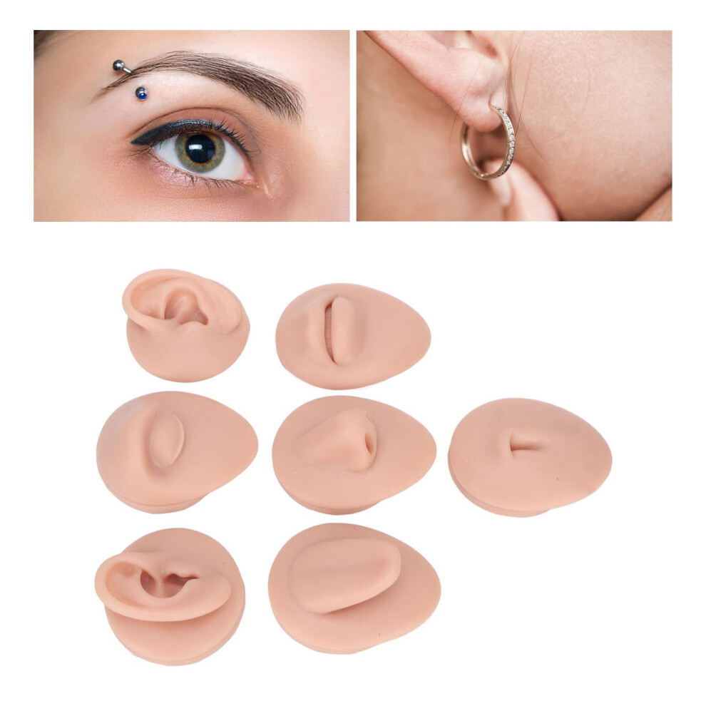 Body Piercing Practice Kit with Realistic Reusable Silicone Body Parts for Piercing Training Model (2)