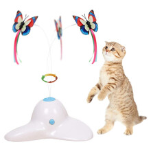Pet Scratching Tool, White Base Interactive Cat Toys With Easy Assembly, Non-Slip Pads For Secure Activity