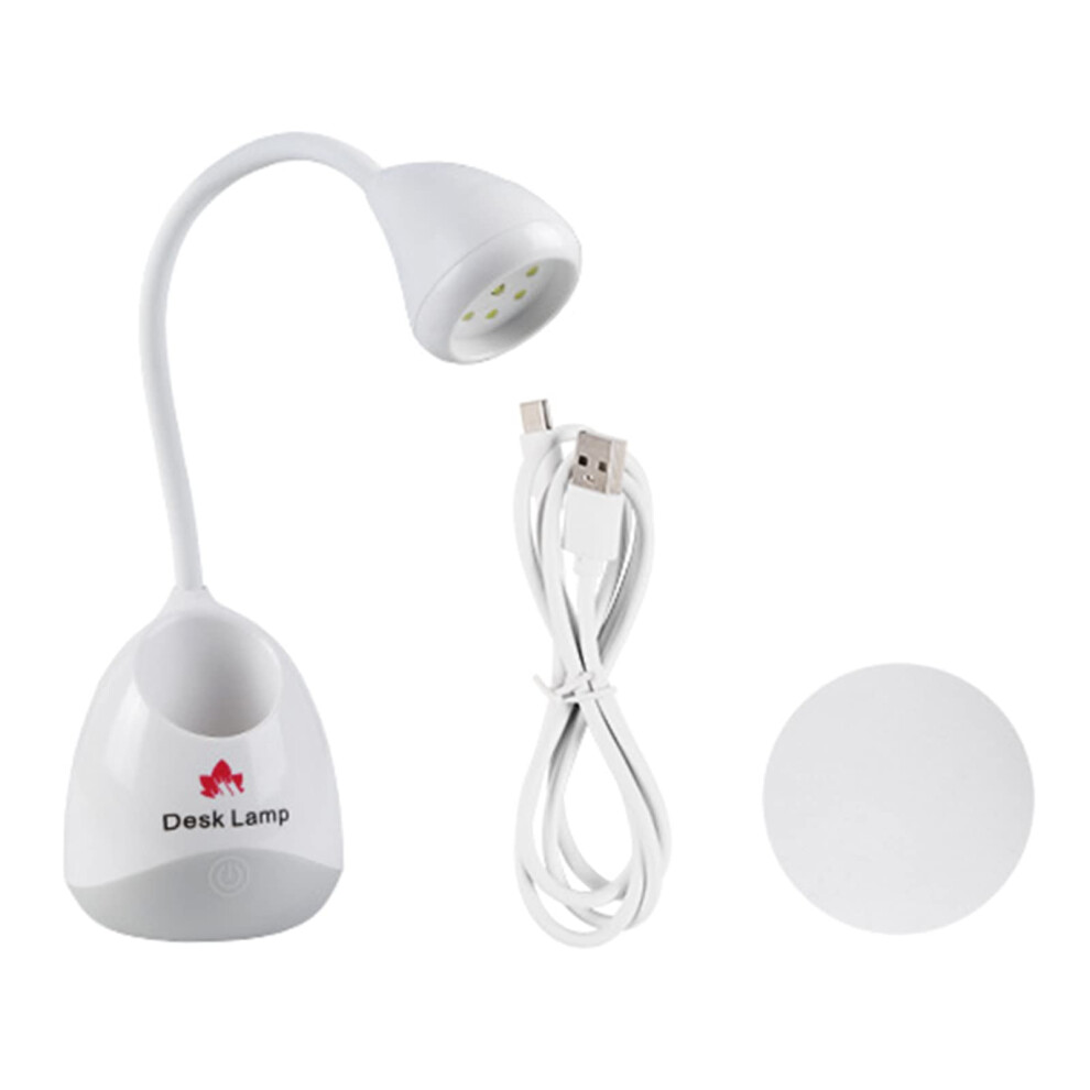 LED Nail Lamp with 360 Rotatable Neck USB Powered Quick Dry Gel Nail Dryer for Polish Curing
