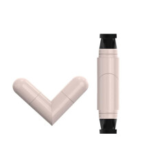Waterproof Eyeliner Pen with Double Ended Winged Stamp and Smudge Proof Gel Pencil, Black