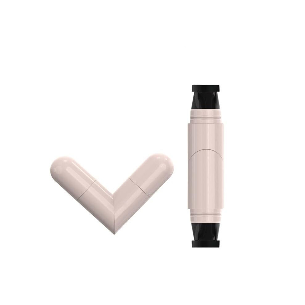 Waterproof Eyeliner Pen with Double Ended Winged Stamp and Smudge Proof Gel Pencil, Black