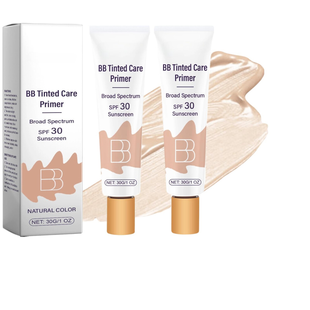 Tinted Moisturizer SPF 30 Broad Spectrum Hydrating Primer for Natural Coverage Travel Size 1oz