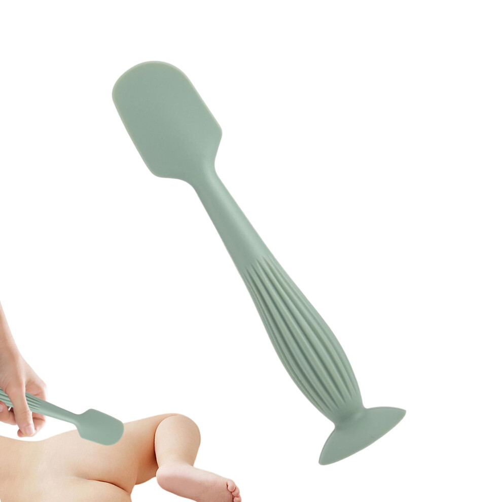 Baby Diaper Applicator With Soft Silicone Spreader And Suction Base For Hygienic Use Cream