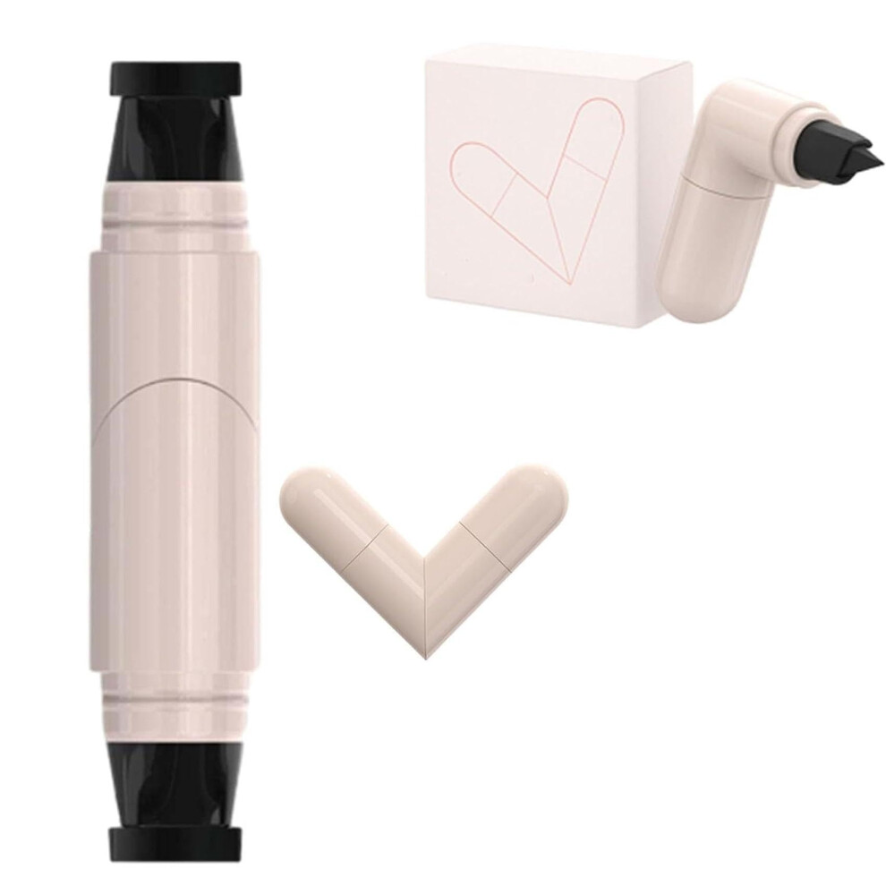 Black Eyeliner Stamp With Foldable Winged Pen, Waterproof Smudgeproof Longlasting For Beginners