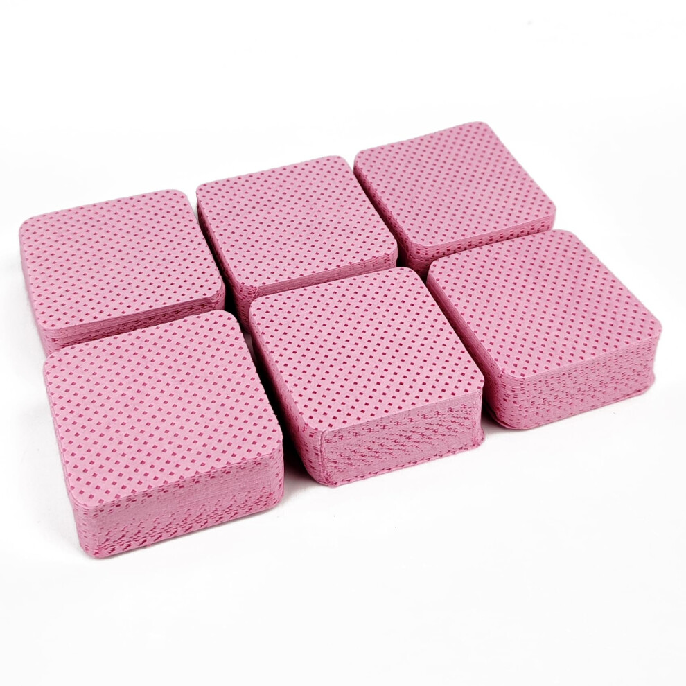 Pink 150 Pack Lint Nail Wipes, Nonwoven Nail Polish Remover Pads For Manicure And Eyelash Extensions
