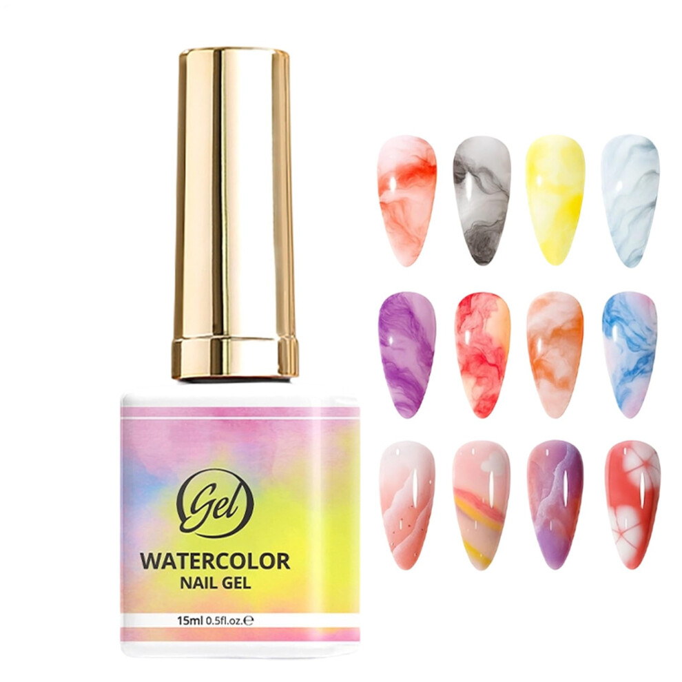 Marble Gel Nail Polish 15ml â LongLasting Glossy Gradient for DIY Manicure and Nail Art