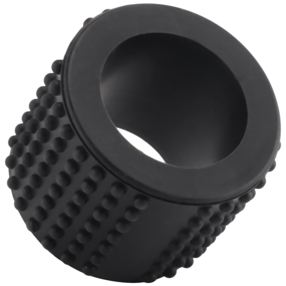 Food Grade Silicone Tattoo Grip Cover 25mm x 30mm Black AntiFriction Sleeve for Tattoo Pen