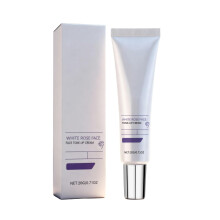 Face Moisturizer and Radiance Primer with White Rose, Lightweight Cream for Balanced Tone, Smooth, Fast Absorbing Daily Use (5pcs)