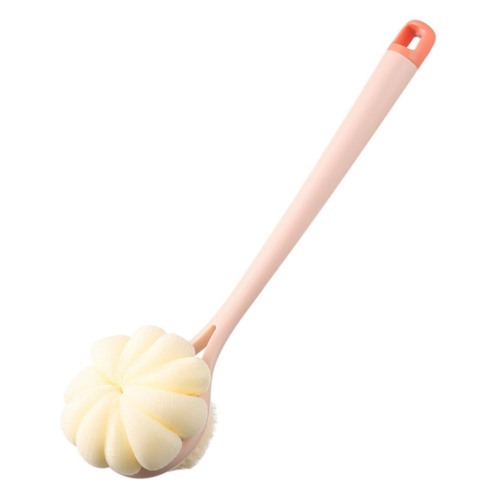 Long Handle Back Scrubber and DualSided Shower Brush with Soft Bristles, Ergonomic Grip