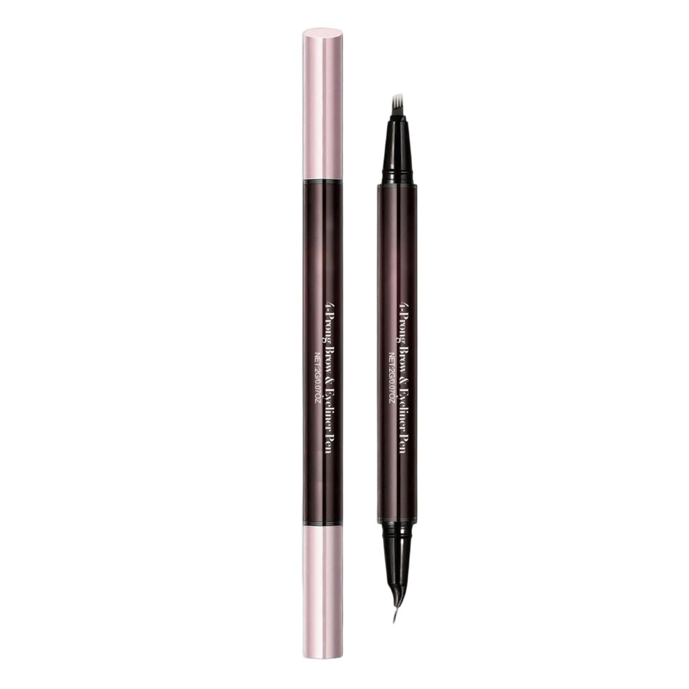 Eyebrow Pencil with Precise FourPronged Tip for Natural Hairlike Strokes and Waterproof Brow Styling