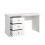 3-drawer white desk L130 cm - SOFIA 3