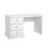 3-drawer white desk L130 cm - SOFIA 4