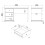 3-drawer white desk L130 cm - SOFIA 9