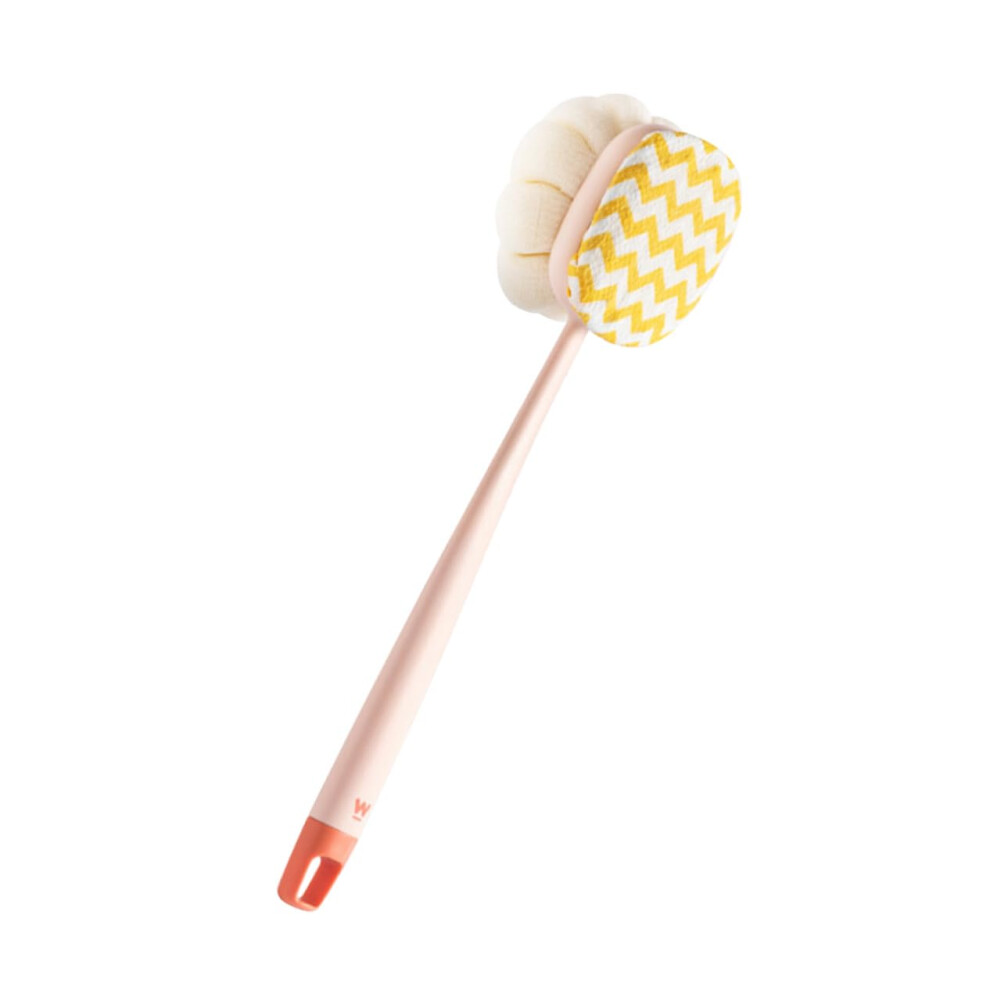 Bath Brush with Long Handle and DualSided Soft Bristles for Shower Back Scrubber and Exfoliating Skin