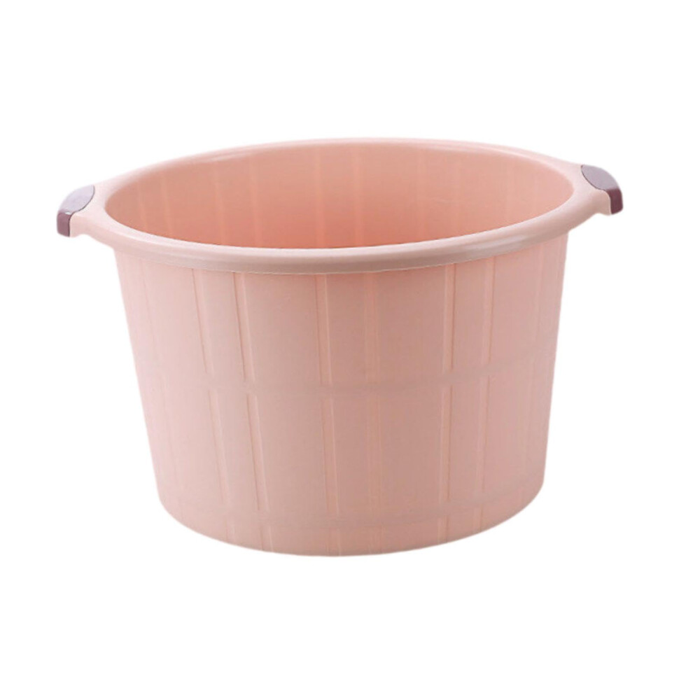 Large Foot Bath Tub with Massage Base and Handles for Comfortable Foot Soaking, Pink