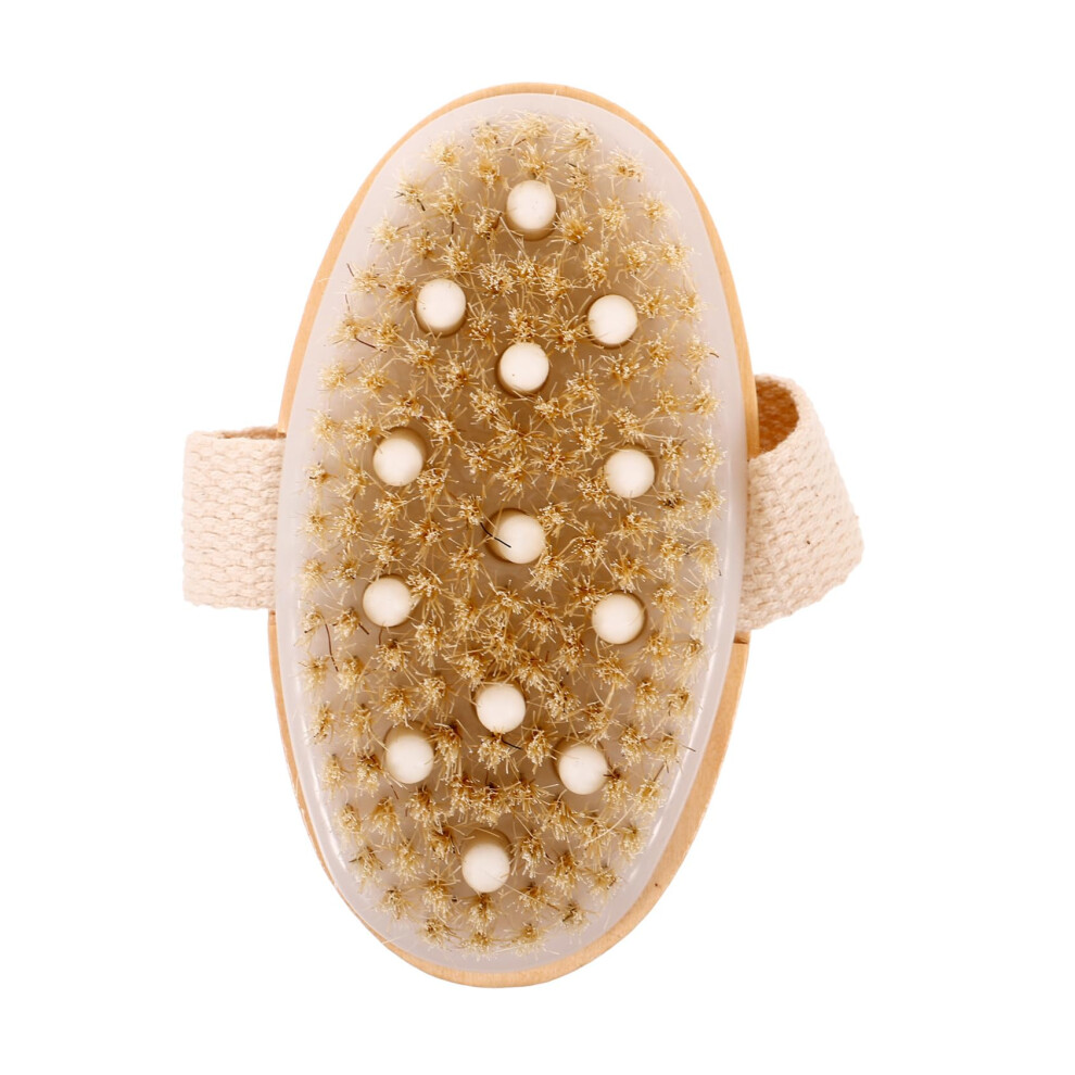 Long Handle Bath Brush with Soft Bristles for Gentle Back Scrub and Body Exfoliation Massage