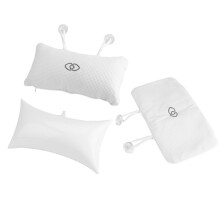 Bath Pillow with Neck and Head Support, Non Slip Tub Cushion with Suction Cups for Bathtub Spa