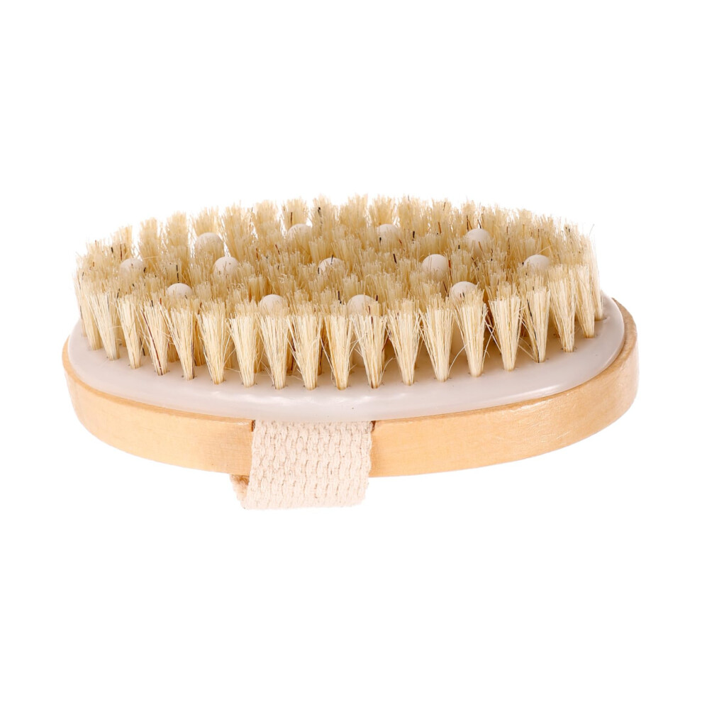 Shower Body Scrub Brush with Long Handle Reach, Soft Bristles for Deep Cleansing and Exfoliation