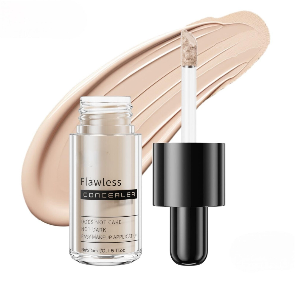 Full Coverage Waterproof Concealer for Tattoos Scars Dark Circles Vegan Cruelty 01# 5ml