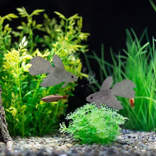 Peixe artificial de silicone com simulação realista, decoração vibrante para água salgada subaquática. 1