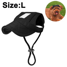 Cappello da sole per cani, cappello a secchiello regolabile con fori per le orecchie, tessuto Oxford di alta qualità, design traspirante per un