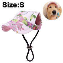 Cappello da sole per cani, elegante berretto da baseball per animali domestici con fori per le orecchie, cinturino regolabile non elastico per cani