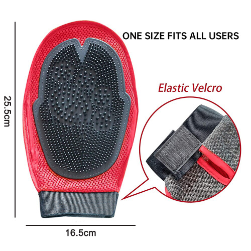 Pet Grooming Marvel, Silicone Material, High-Density Teeth, Multi-Purpose, Quick Drying, Adjustable Touch Closure 2