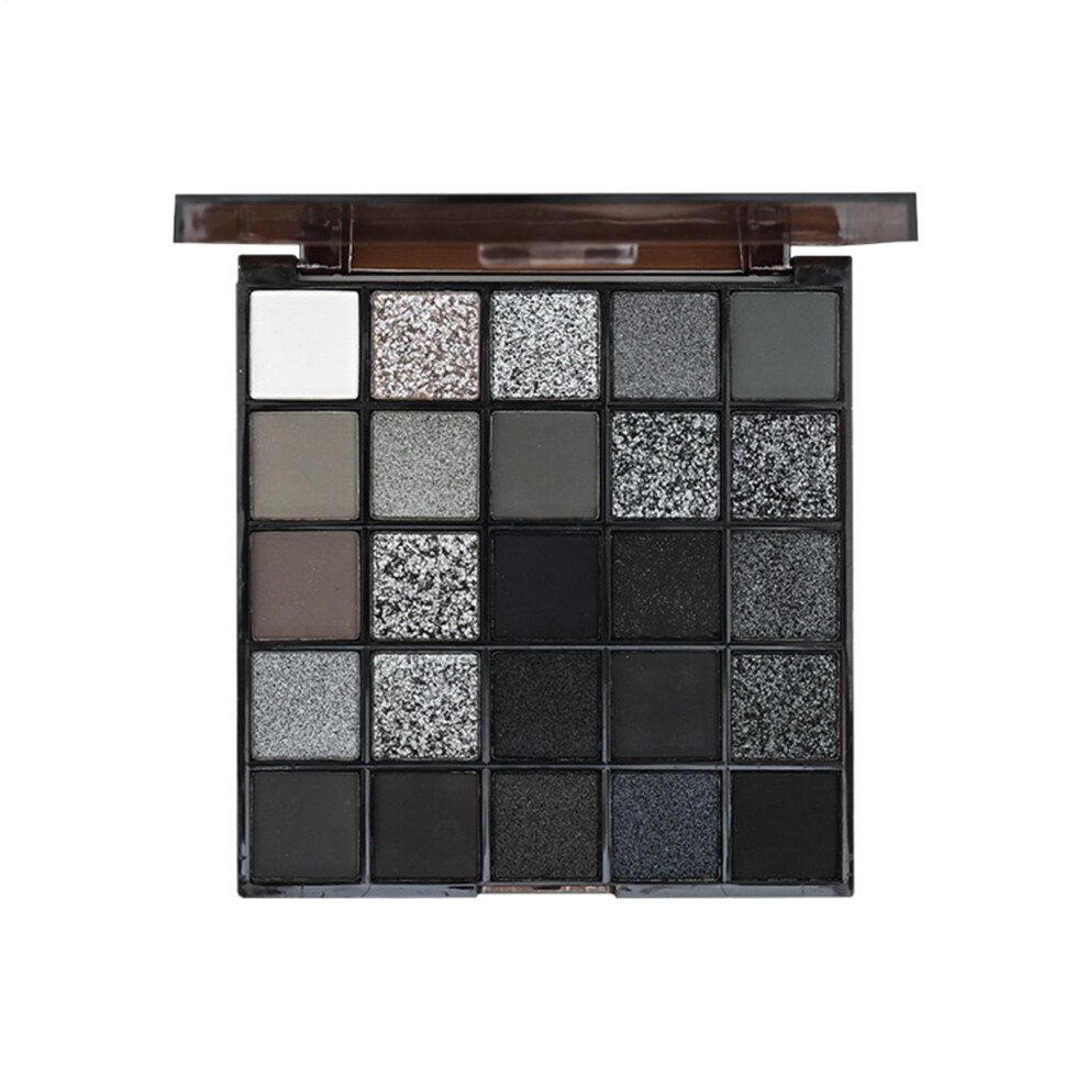 Smoky Eyeshadow Palette 25 Vibrant Shades Cool Tone Longwear Blendable Gothic Eye Kit