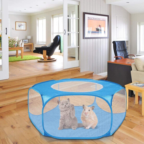 Pet Shelter Haven, Ελαφρύ Φορητό Πάρκινγκ για Γάτες με Διαφανές Αναπνεύσιμο Δίχτυ για 2