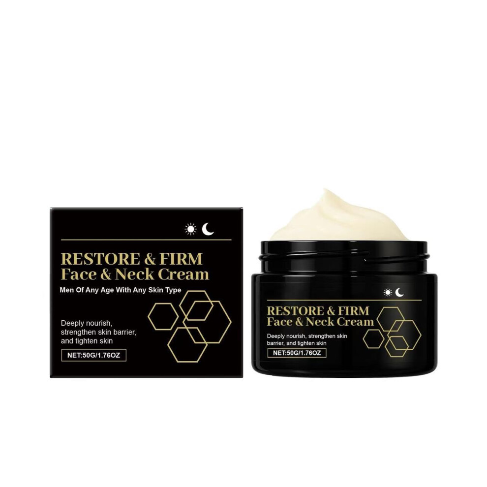 Cream Men's Face Moisturizer With Niacinamide And Ceramides, Antiaging Hydrating For Dry Skin, 50Ml