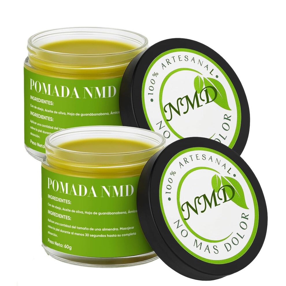 Cream Muscle Pain Relief 2Pcs Natural Herbal With Olive Oil And Beeswax Fast Absorbing Nongreasy