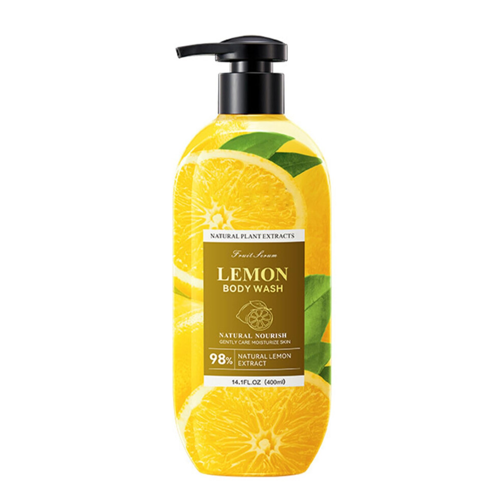 Lemon Body Wash with Moisturizing Hydration, Gentle Daily Cleansing, Refreshing Citrus Scent