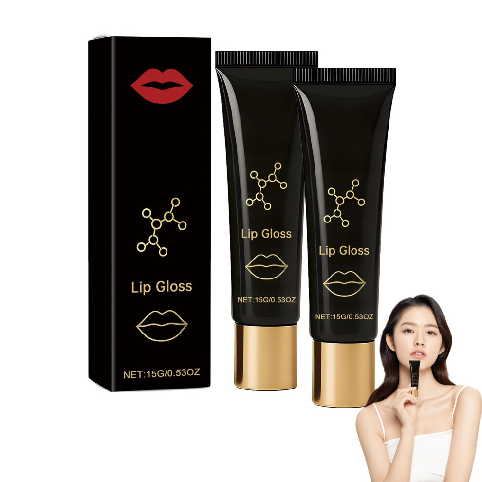 Hydrating Lip Gloss and  Shine Lip Plumper 2pcs NonSticky Deep Nourishing Care