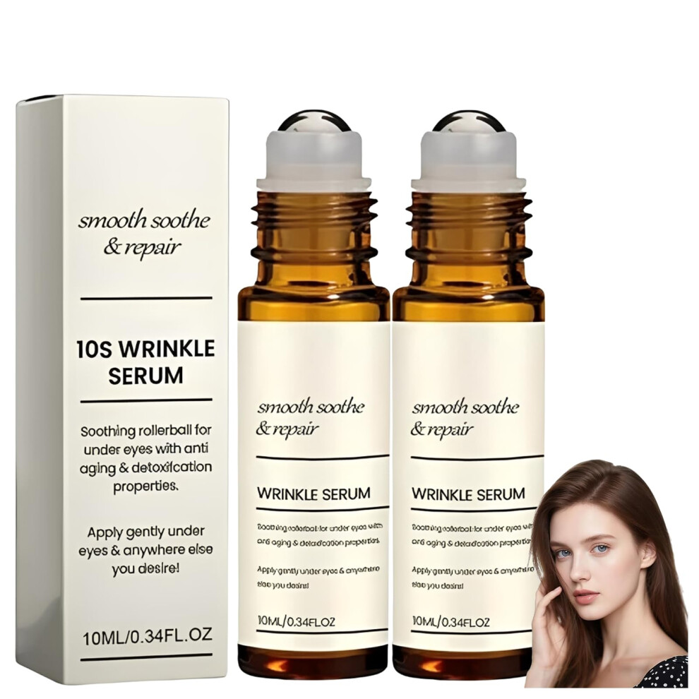 Anti Aging Serum 2pcs with Plant Essence for Dark Circles Puffiness Firming Face and Neck