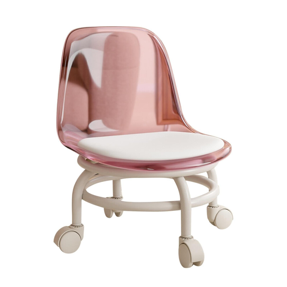 Rolling Stool With Wheels 600Kg Capacity Pu Leather Ergonomic Swivel Garage Chair For Workshop 9094768310380