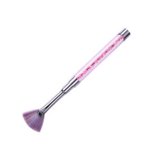 Fan Shaped Nail Art Brush Pink Gradient Nail Painting Pen for DIY and Salon Precision Detailing