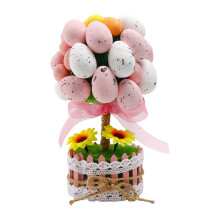 Festival kunstplant paaseieren decors displayaccessoire-Roze