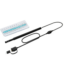 Ear Wax Removal Tool with Camera, 5.5mm HD Endoscope, LED Lights, RealTime Viewing, Black