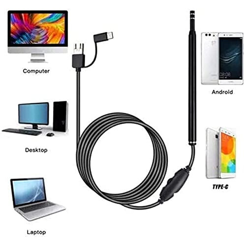 Ear Wax Removal Tool with Camera, 5.5mm HD Endoscope, LED Lights, RealTime Viewing, Black 2